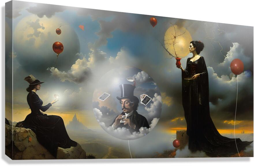 red balloons Canvas Print