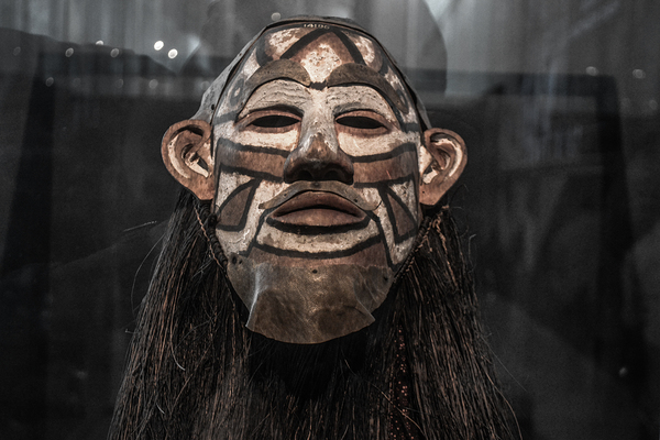 Traditional Batak Simalungun Ritual Mask Display by urbancamshot