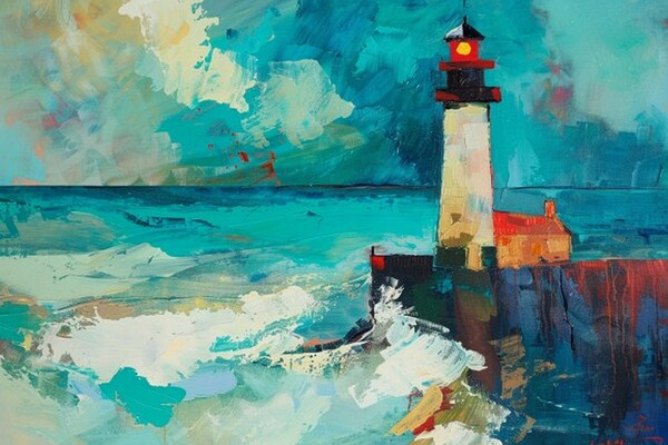 BEACON OF THE SEASCAPE by GraphixCafe
