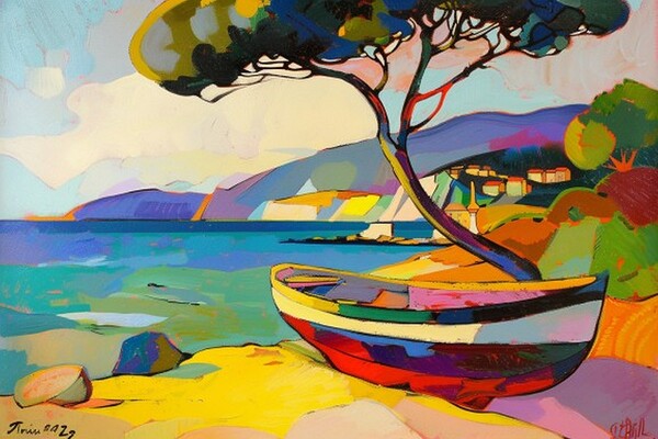 HARBOR HUES Print