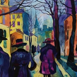 TWILIGHT PROMENADE IN TOWN