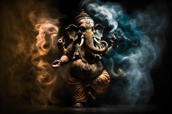 Ganesha God of Lucky Art & Wise Print