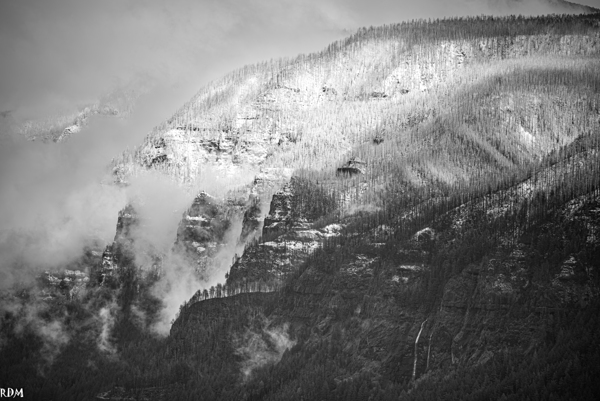 6750 Columbia River Gorge B and W 1 of 1 Print