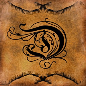 Beautiful Monogram Letter D
