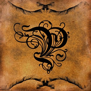 Beautiful Monogram Letter P