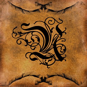 Beautiful Monogram Letter U