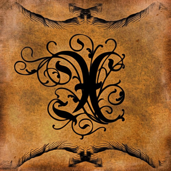 Beautiful Monogram Letter X by George Cuda