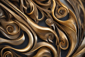 Elegance in Time: Mystical Gold Black and Silver Time Piece Collection 5