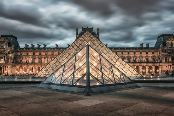 Louvre museum Print