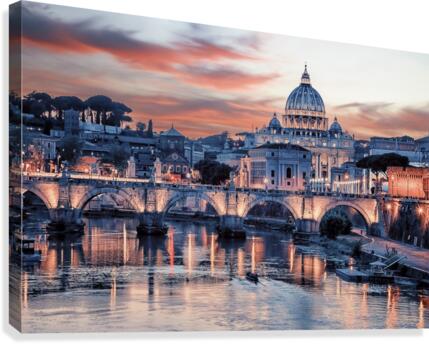 Pink Rome Canvas Print
