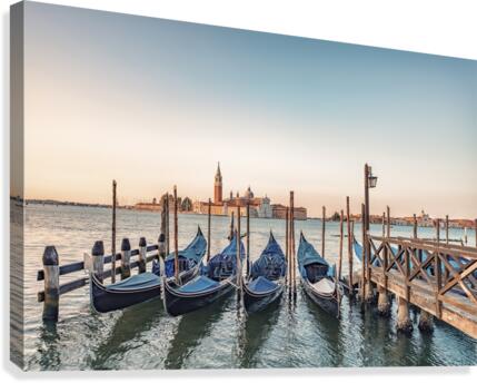 Gondolas Canvas Print