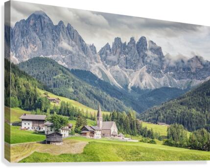 Funes valley Canvas Print