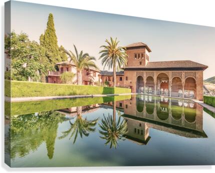 Alhambra Reflection Canvas Print