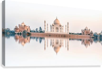 Taj reflection Canvas Print