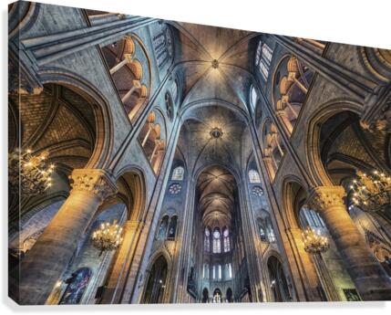 Inside Notre-Dame Canvas Print