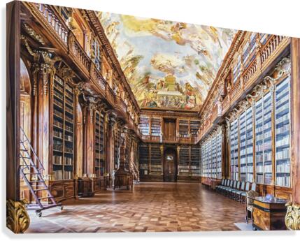 Library in Prague Canvas Print