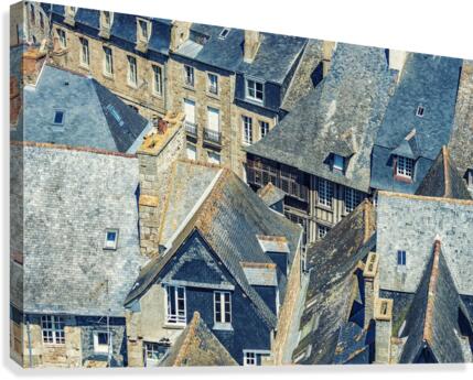 Dinan Roofs Canvas Print