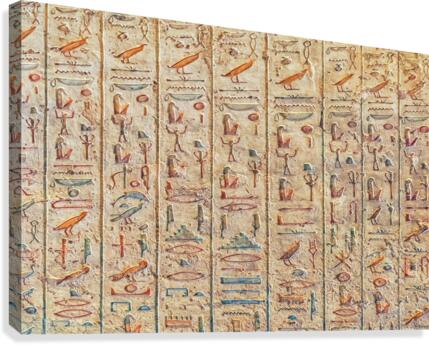 Hieroglyphs Canvas Print