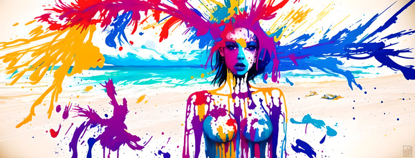 Exploding Beauty Print