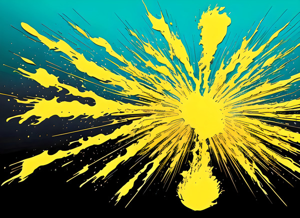 Sun blast Print