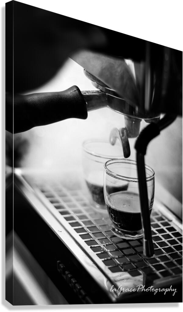 STEAMED ESPRESSO Canvas Print