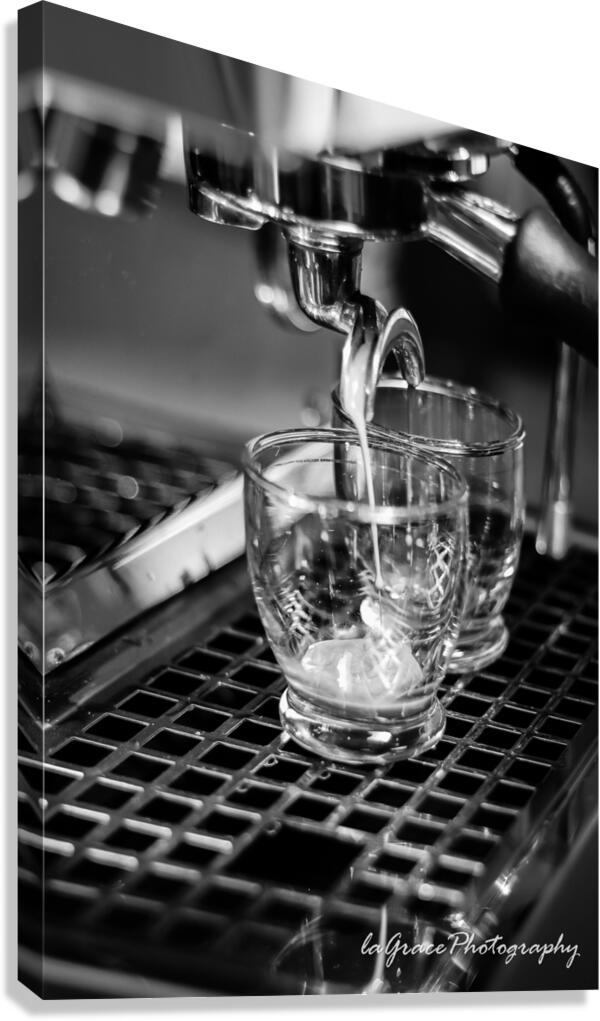 TWO SHOTS Canvas Print