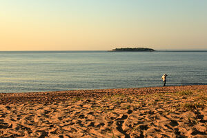 Midland Beach Morning Walker