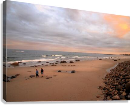 Sunset Walk Canvas Print