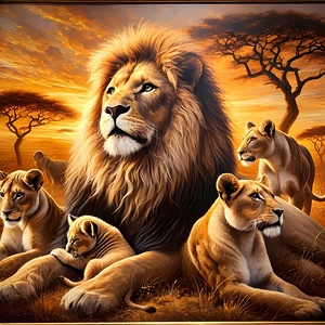  The Lion  is one of the most powerful and famous wild