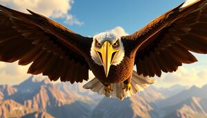 The Soaring Eagle with Intense Eyes2025