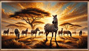 Zebra is one of the species of horses that live in Africa
