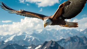 The Soaring Eagle with Intense Eyes