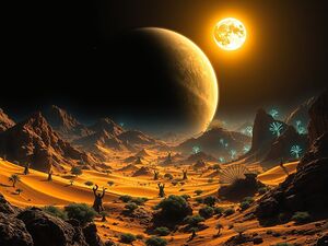 A Dual-Colored Half-Day Half-Night Planet