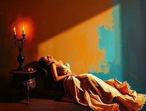 The sleeping camel is deep in dreams