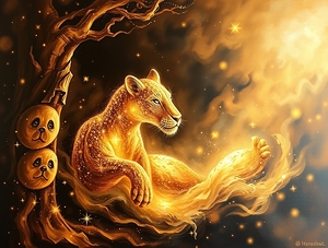 Luxurious sparkling animal wall painting classic