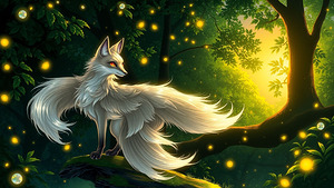 A beautiful fox one of the animals of the sky