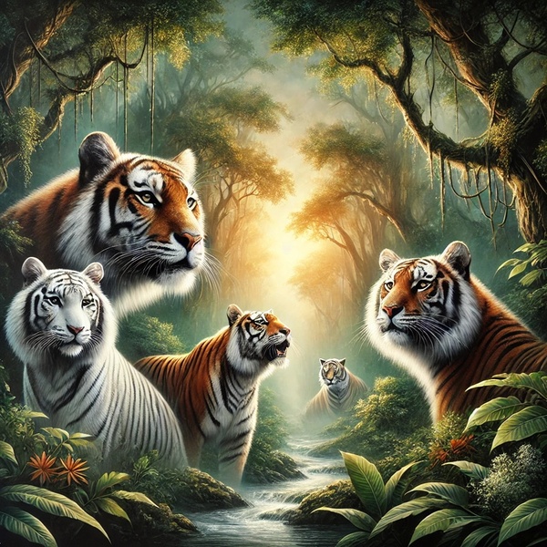 Tiger is one of the strongest and fastest predators Print