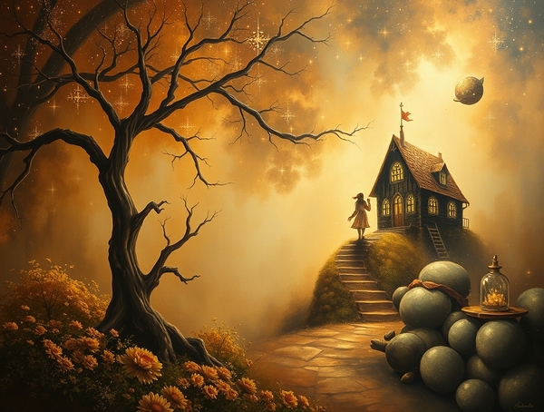 Fantasy wall art painting 3 Print