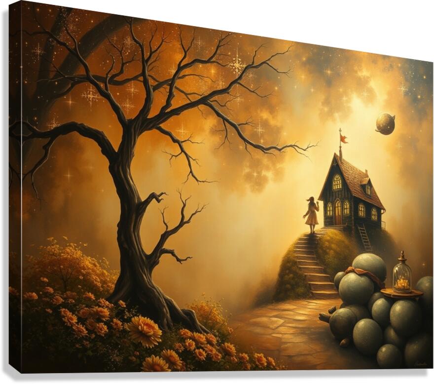 Fantasy wall art painting 3 Canvas Print