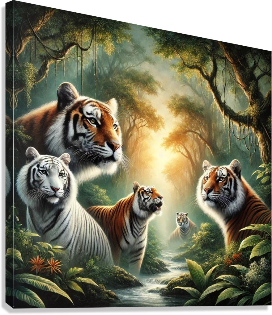 Tiger is one of the strongest and fastest predators Canvas Print