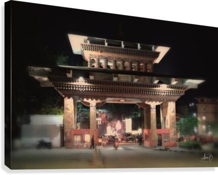 Buthan border Canvas Print