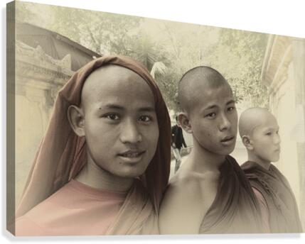 Buddhist students Canvas Print