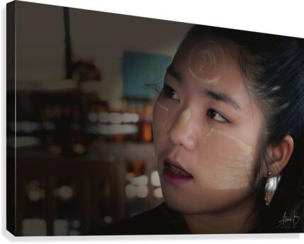 Portrait Myanmar Canvas Print