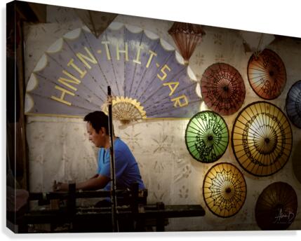 Umbrella maker Canvas Print