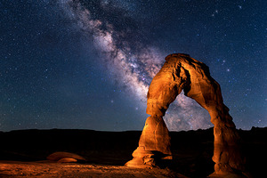 Delicate Arch Below the Solar System