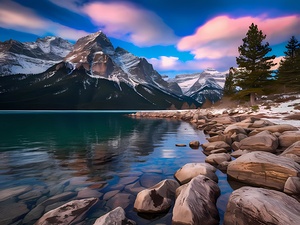 a captivating landscape photograph featuring maje Print