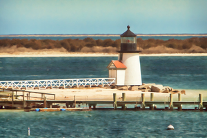 Brant point lighthouse on Nantucket