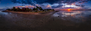 Sunset Pano at Salem Willows