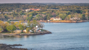 Sunset on Beverlys Hospital Point Lighthouse