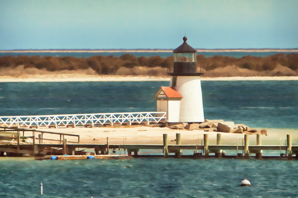 Brant point lighthouse on Nantucket by Jeff Folger